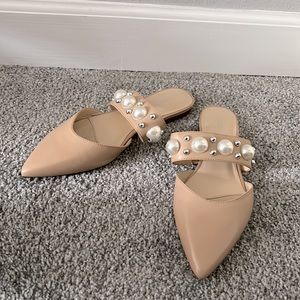 Light pink Nine West slip on shoes